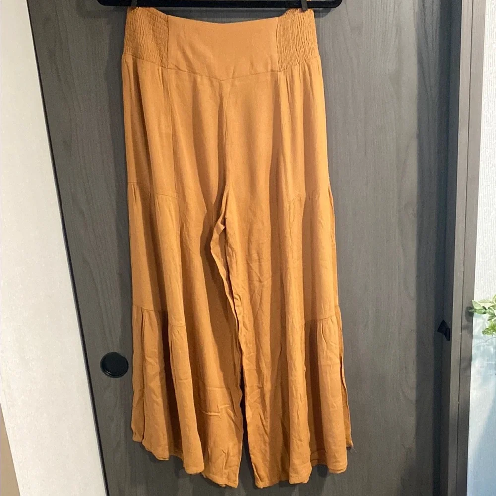 Simplee Apparel Women's Wide Leg Pants in Tan - Picture 6 of 8
